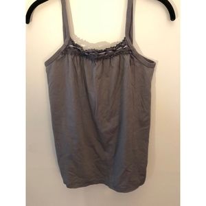 Michael Stars Grey Spaghetti Strap with Ribbon